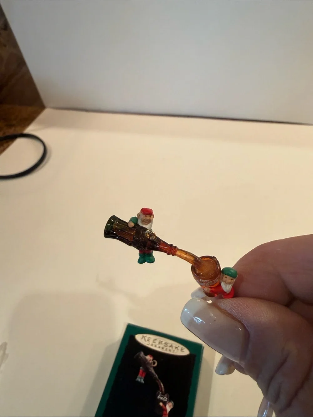Hallmark Keepsake Coca-Cola Miniature Ornament with Elf